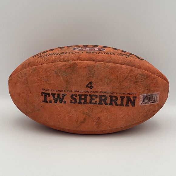 Vintage SHERRIN AFL Genuine Australian Leather Football Kangaroo Brand Size 4 - Picture 3 of 16